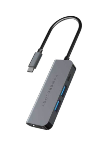 Powerology 4 In 1 USB-C Hub With HDMI And USB 3.0