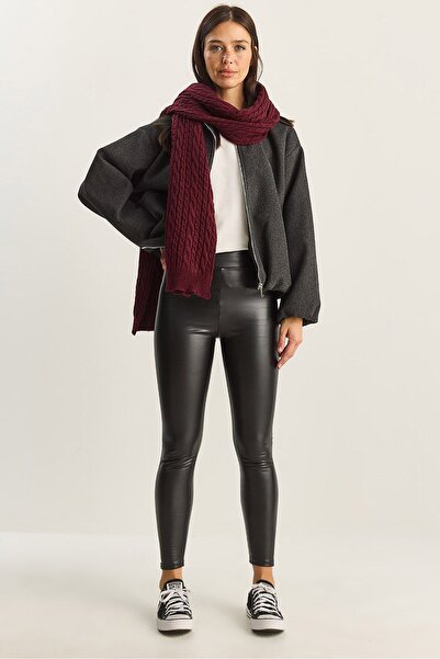 Hiccup LUCCI eco- Leather skinny pants with Elastic Waist