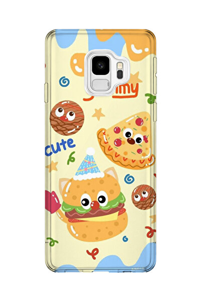 lelia حافظة هاتف شفافة مطبوعة متوافقة مع هاتف سامسونج جالاكسي S9 |   مجموعة: ...