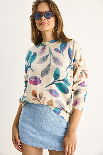 Hiccup Pulover tricotat cu piese Bianco Lucci