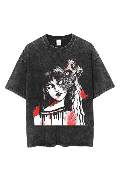 Touz Moda Томие Печатана Измиваема Оверсайз Тениска