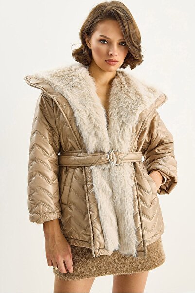 Hiccup LUCCI Kapuca Faux Fur Detailed Jacket
