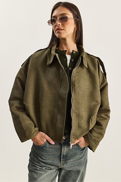 Hiccup LUCCI Oversized Faux Suede Jacket
