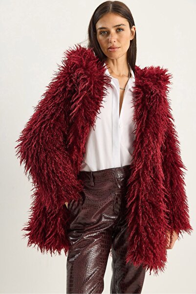 Hiccup LUCCI oversized jacket with Hooded and Faux Fur