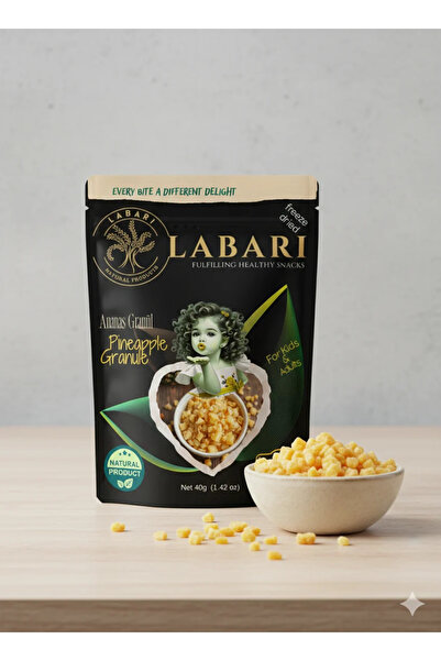 Labari فاكهة الأناناس المجففة بالتجميد 40 جرام
