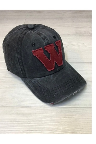 Sanlore W Model Arkası Ayarlanabilir Unisex Eskitmeli Şapka