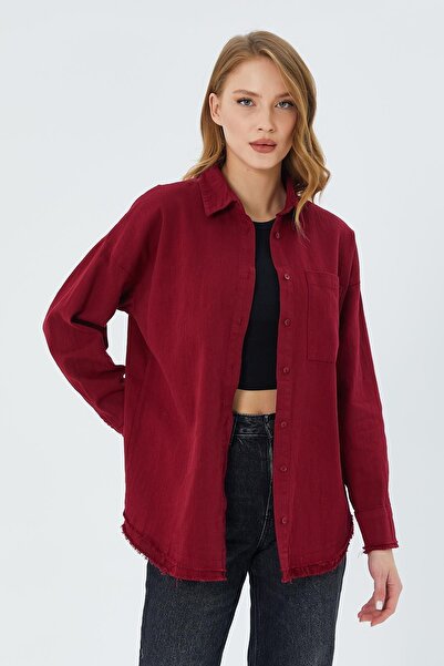 Hiccup Mixray Oversized Gabardine Shirt