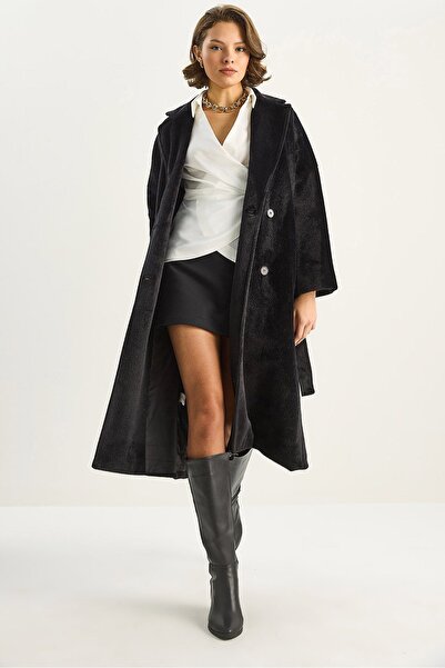 Hiccup LUCCI Plush Buttoned Coat