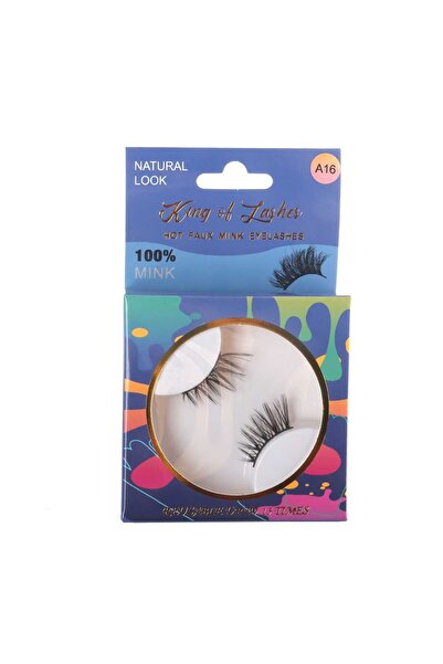 King of Lashes رموش صناعية من المنك - A16