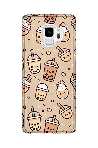 lelia حافظة هاتف شفافة مطبوعة متوافقة مع هاتف سامسونج جالاكسي S9 |   مجموعة: ...