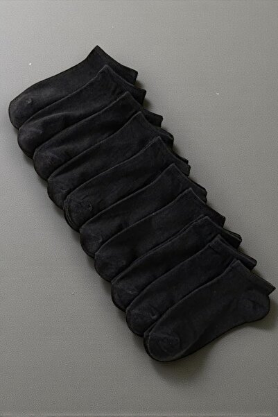 Esinti 10 Pairs of Cotton Short Booties Socks – Men's & Women's Ankle Length ...