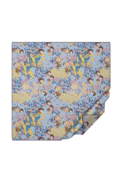 ipekevi Bebe Mavisi Pamuklu Eşarp 1425