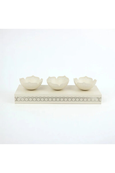 Generic Premium Ramadan Date Tray with 3 Compartments and Base – Decorative S...