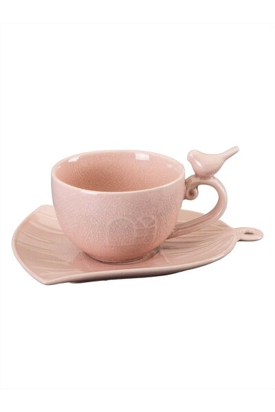 Paşabahçe Freedom Seramik Çay Fincanı Pembe