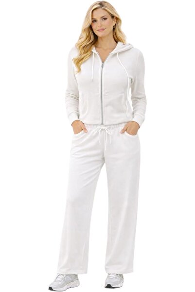 CHEVALIER FASHION Women’s Zip-Up Hoodie & Wide-Leg Pants Set – Relaxed Fit Lo...