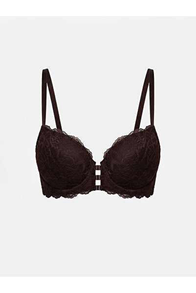 LC Waikiki Hilfa Yeni Sezon Balenli Dolgulu Dantelli Fantezi Tişört Sütyen