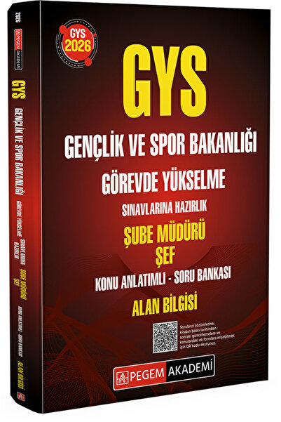 Pegem Akademi Yayıncılık 2026 GYS Gençlik ve Spor Bakanlığı Görevde Yükselme ...