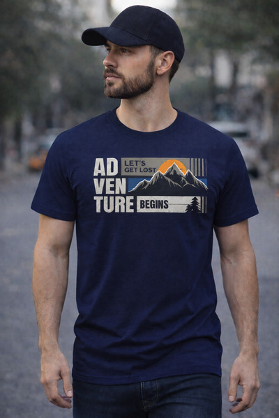 herkesemoda Tricou de bază cu imprimeu Adventure
