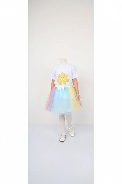 Bonnie Clyde Дівчача спідниця з тюлю кольору з жовтими квітами, комплект для ...