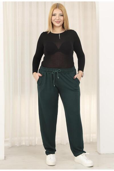 Siyezen Plus Size Basic Sweatpants with Pockets