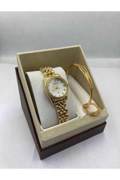 Zarif Women's watch and accessory set consisting of a watch, bracelet, and ring