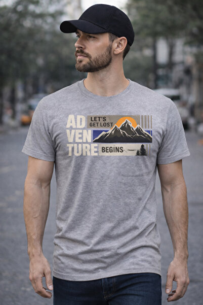 herkesemoda Tricou de bază cu imprimeu Adventure