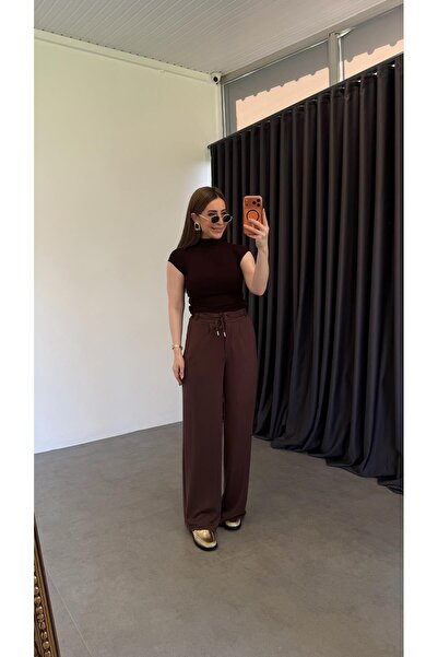 elif teke Modal Relaxed Fit St. Pants Brown