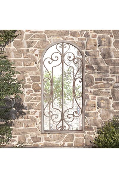 Concept Oglindă de grădină, nisipiu, 100x45 cm, fier, uz exterior