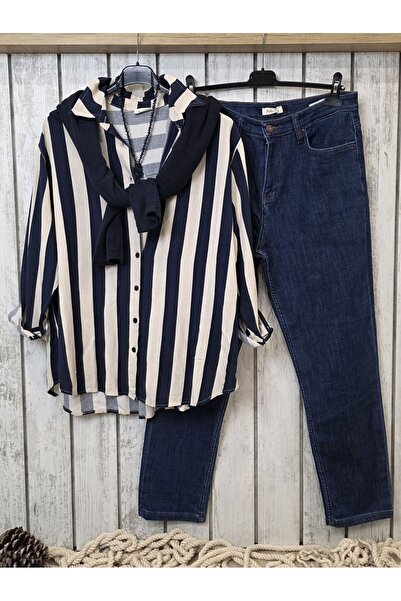 pudubutik Carrot Cut Jeans Denim Blue