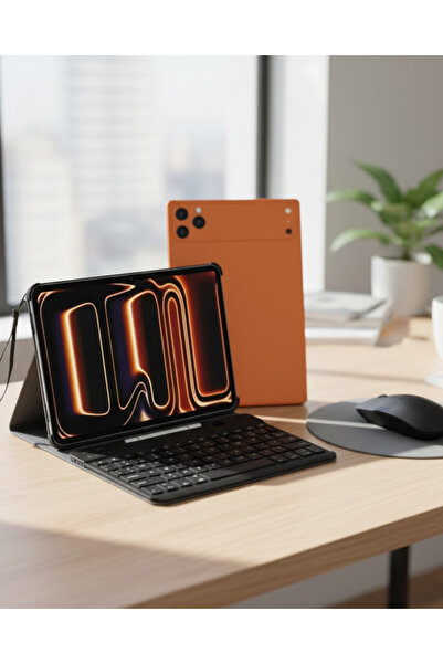 Flamex Android Tablet Klavye Kılıflı Dokunmatik Ekran Günlük ve Profesyonel K...