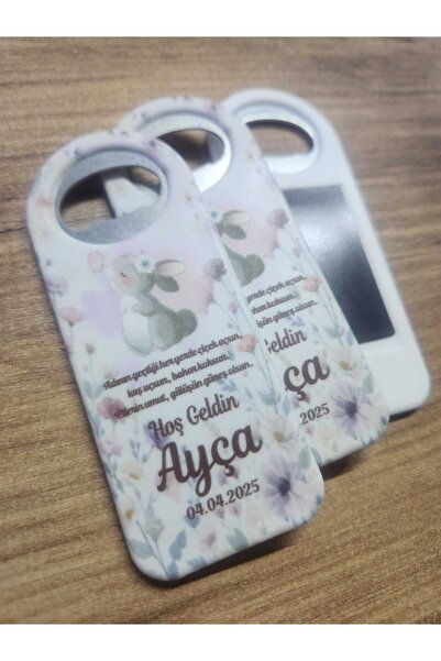 fırsatlar diyarı Tavşan Tema Açacak Magnet Yeni Doğan Bebek Mevlit 6 Ay Kınas...