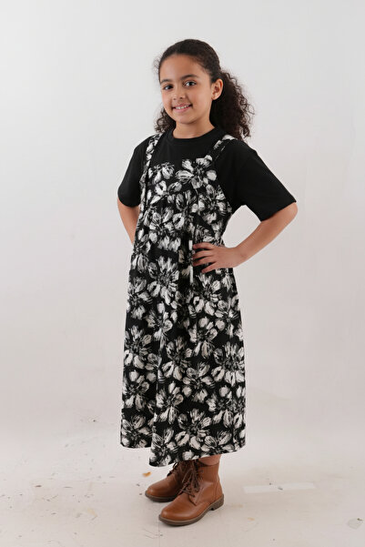 XSG فستان بناتي مطبوع عليه زهور