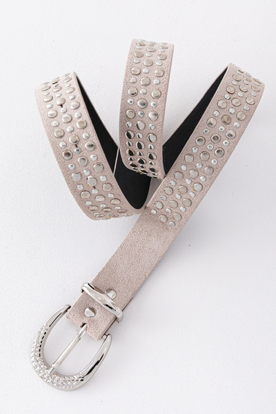 Pantastic Jeans 3.cm Suede Studded Women's Waist Belt