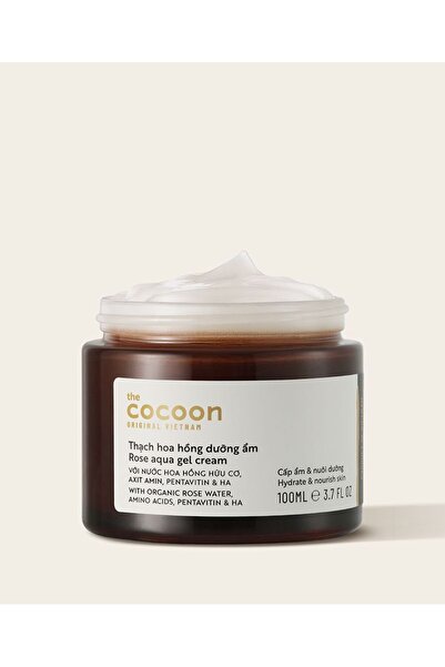 The Cocoon Original Vietnam Rose Aqua Gel Cream with Hyaluronic Acid and Arga...