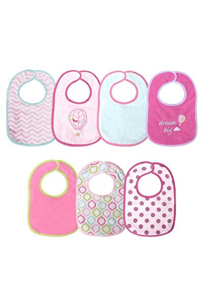 LORELLİ Set of 7 Cotton and peva bibs, Lorelli, 30 x 19 cm, velcro closure