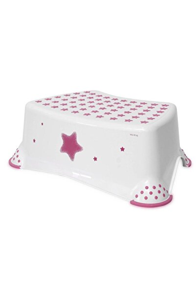 LORELLİ Stars Pink bathroom riser, non-slip, 40.5x29x14 cm, White
