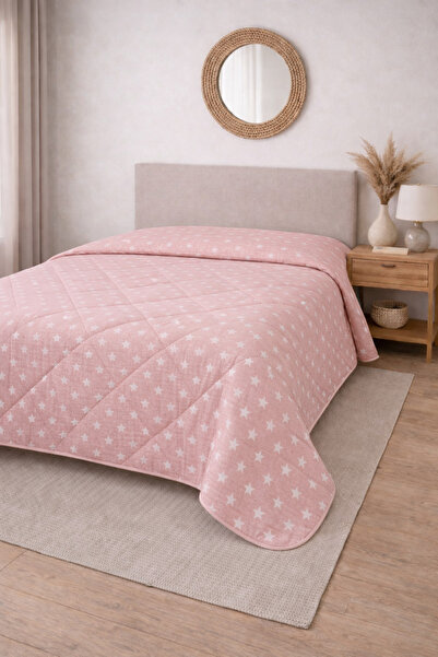 sternen glanz Laila Quilted Cotton Double Bedspread 200 X 230 cm Multi-Purpos...