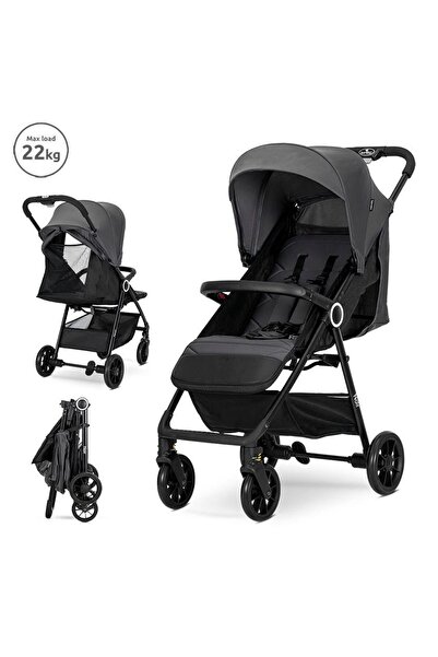 LORELLİ Carucior pentru nou-nascut Noir, sistem de pliere cu o singura mana, ...