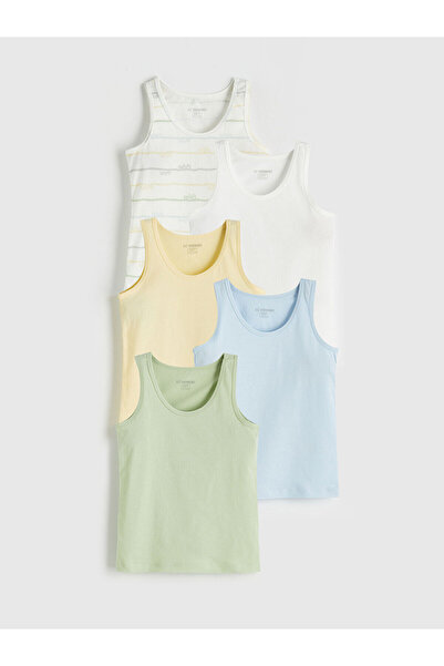 LC Waikiki طقم قمصان رياضية للأولاد من أوزماركا للموسم الجديد بياقة دائرية مك...