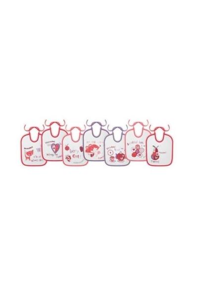 LORELLİ Set of 7 bibs for the days of the week Lorelli, small, Cotton, drawst...