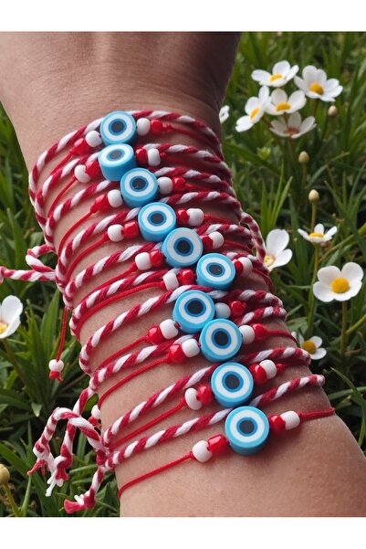 Amabel Jewelerys Marteniçka Luck Wish 10-Piece Evil Eye Beaded Bracelet Set