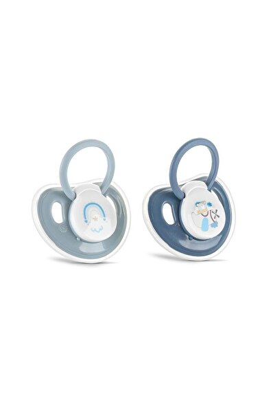 LORELLİ Set of 2 Lorelli pacifiers with lid, soft silicone, 0 months+, Blue