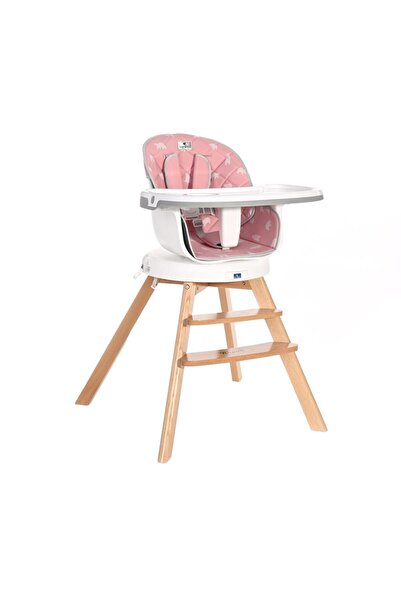LORELLİ Scaun de masa 3 in 1 Napoli Pink Bears, sezut rotativ, Roz