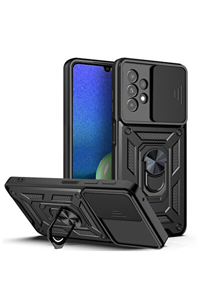 Techsuit Samsung Galaxy A13 4G Camera Protection Case CamShield Series, Black