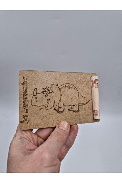 Mu Art Ahşap 10 Pieces Wooden Painting Ramadan Eid Al-Adha Gift Cards No16 Ch...