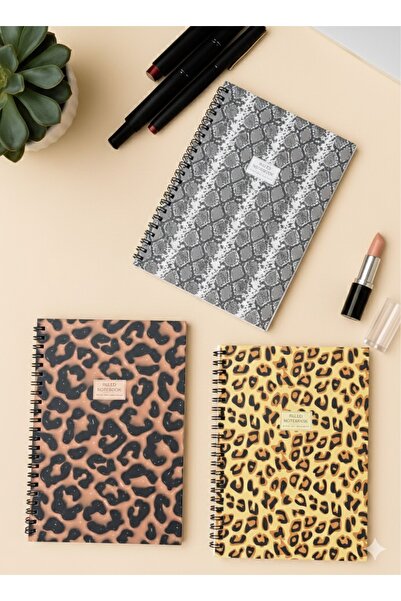 Happy Notes A5 Spiralli Karton Kapak Çizgili Okul Defteri 80 yaprak 3'lü Set ...