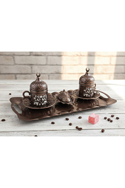 Meya design Decorative Coffee Cup Set with Tray – Zamak Body Luxury Home Deco...