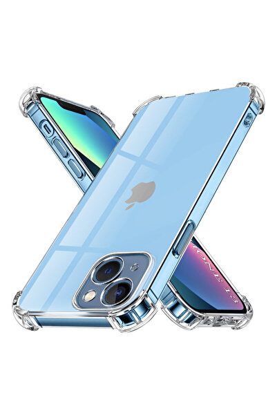 Techsuit Carcasă din silicon transparent rezistentă la șocuri pentru iPhone 13