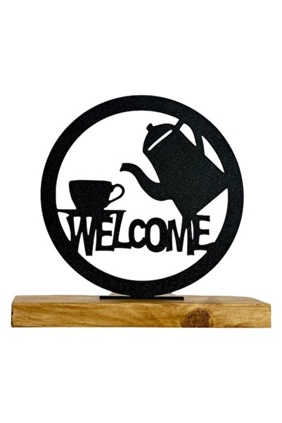 OEM Decorațiune de bun venit pentru cafea, cu imprimeu 3D cu suport din lemn