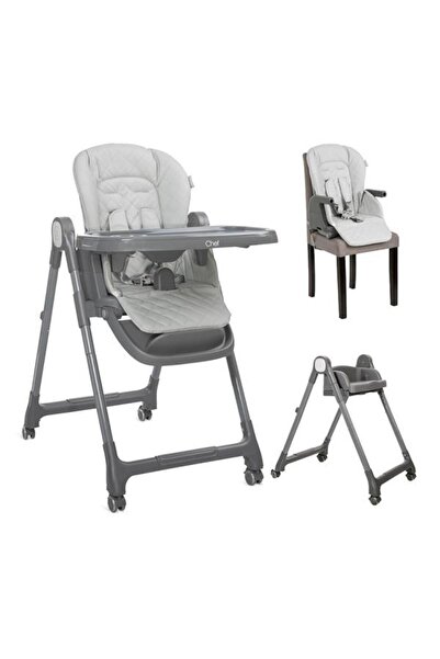 LORELLİ Scaun de masa inalt pentru copii 3 in 1 Chef, reglabil, maxim 15 kg, Gri